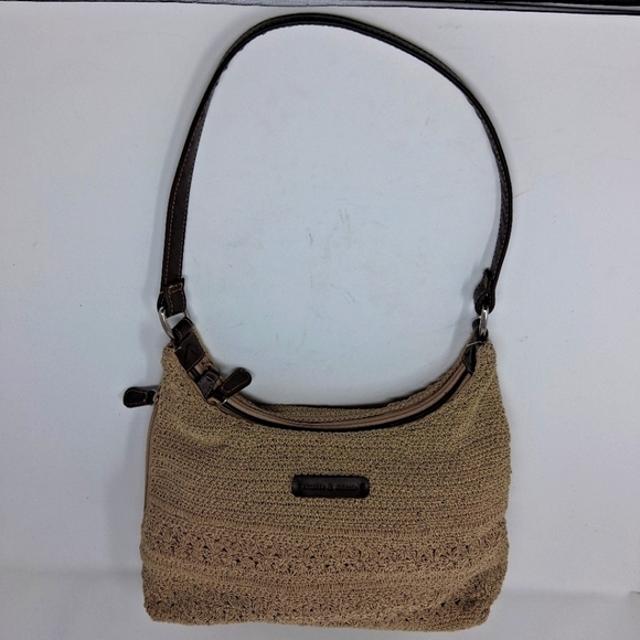 frankie & johnnie Handbags - frankie & johnnie Crocheted Shoulder Bag  Size 14"×11"